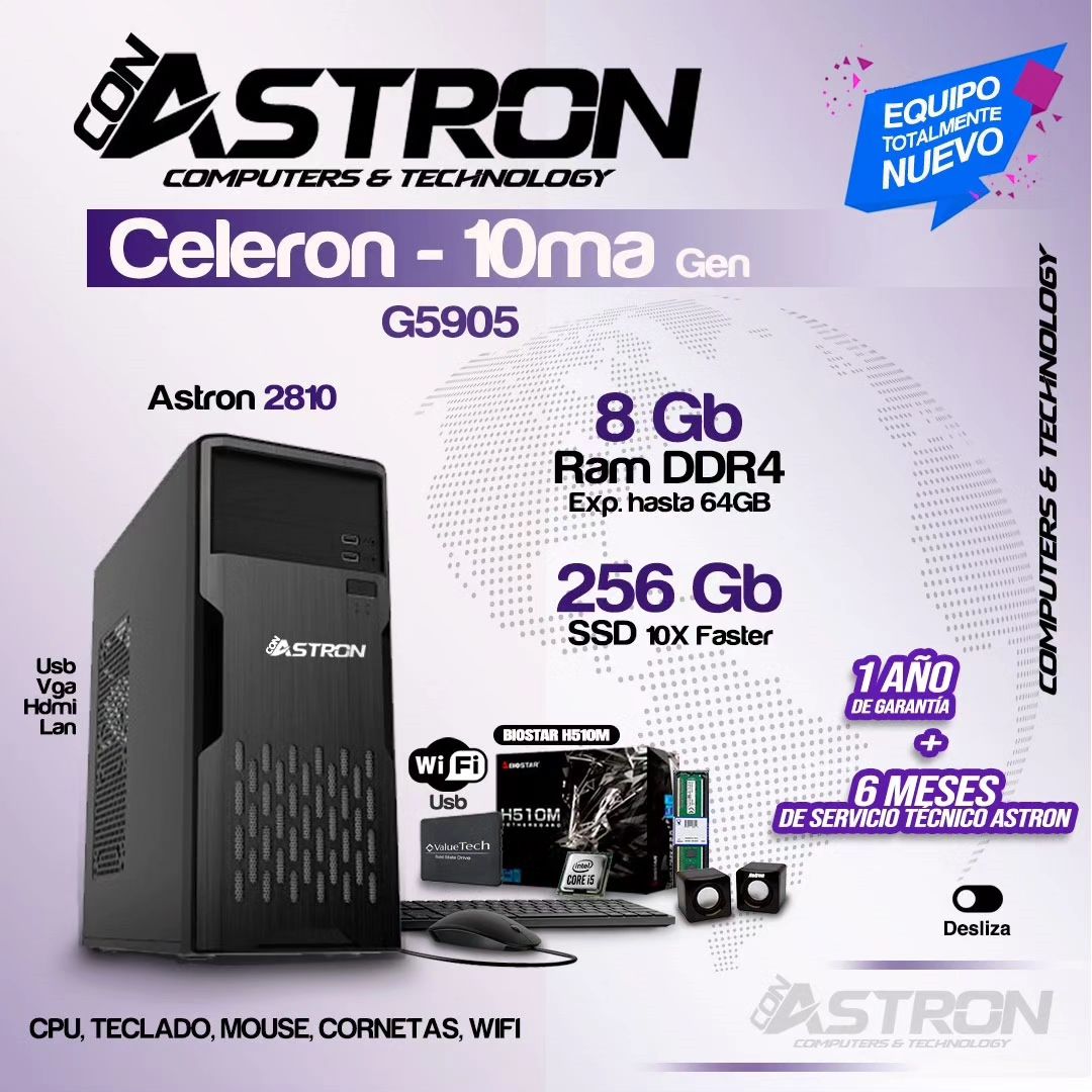 Imagen Astron Celeron G5905